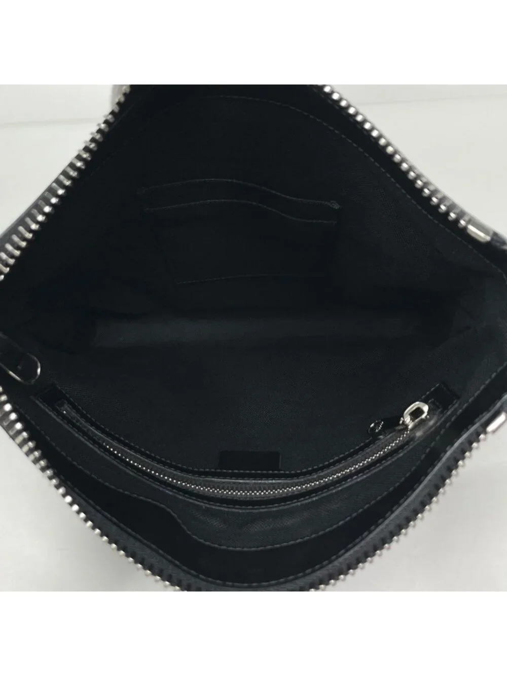 Gucci Shoulder Bag GG Supreme Sherry Line Web Coatingcanvas Black